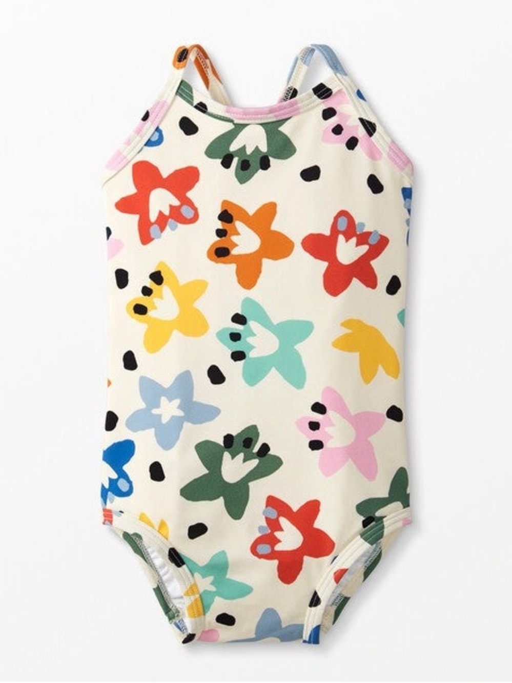 Hanna Andersson One Piece Swimsuit Sunshine Lillies Sunblock Bathing Suit 18-24M